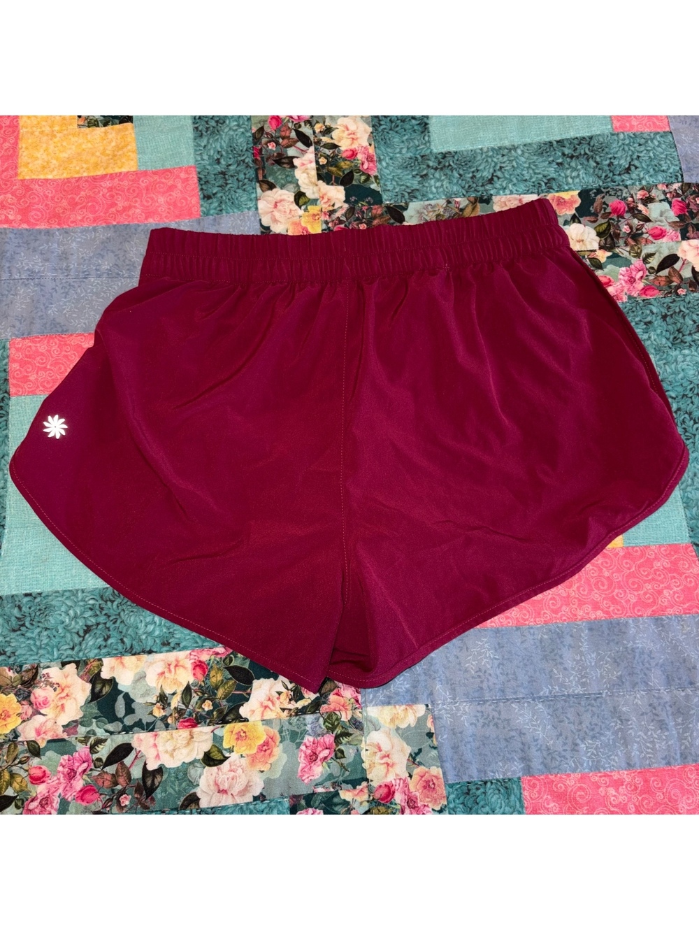Athleta $50 Run Woman’s XXS Athletic Shorts in Burgundy, Training/Running